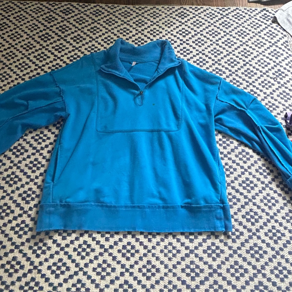 Free people 3/4 zip up